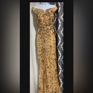 Golden Bronze Party Dress - Beautiful 🤩